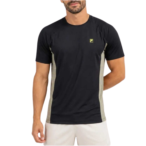 Camiseta Fila Grid Match - Preta e Verde